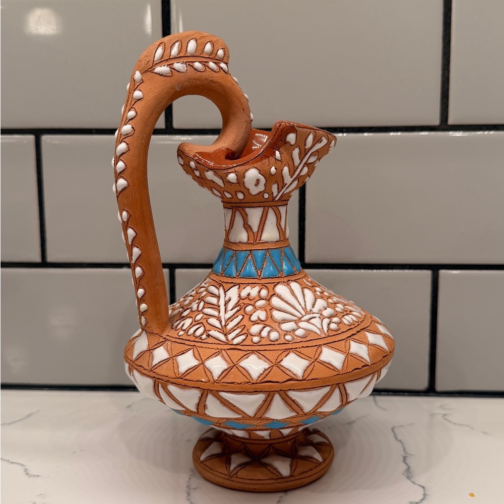 Apollon Keramik Rodas Vintage Greek Clay Vase - Picture 4 of 7